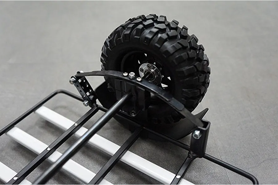 Yeah Racing 1/10 Black Steel Leaf Sprung Dirt Bike Trailer Kit image 22728