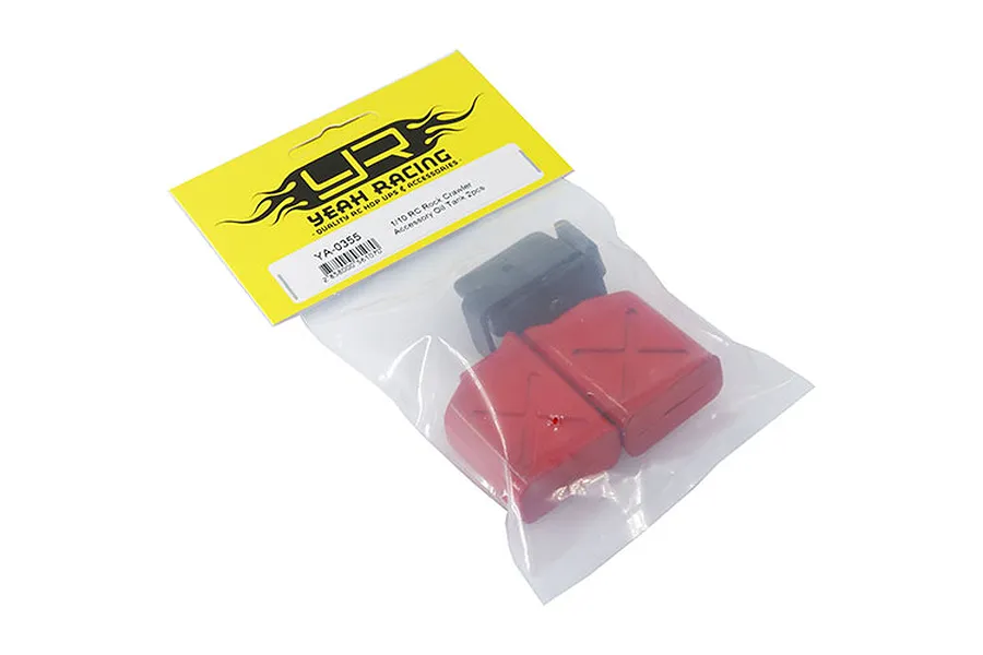 Yeah Racing 1/10 Red Jerry Can Fuel Canister w/ Mount Set image 22800