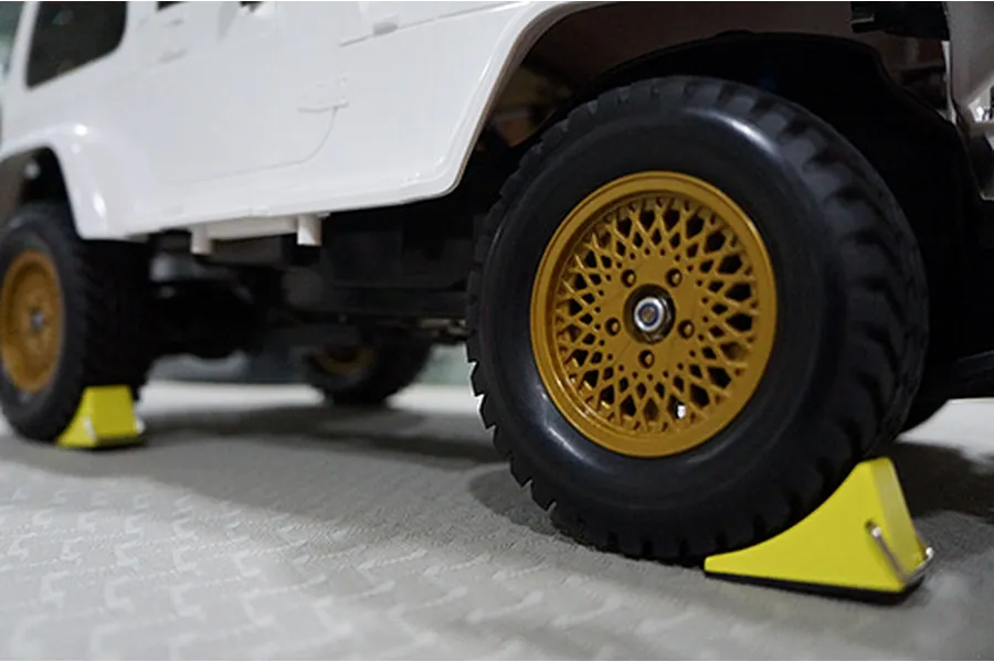 Yeah Racing 1/10 Yellow Aluminium Wheel Chock 2Pc image 22856