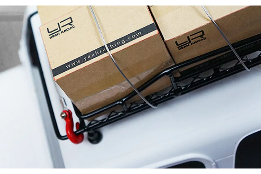Yeah Racing 1/10 140x100mm Black Metal Roof Rack image 22923