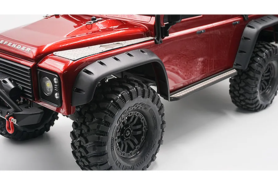 Yeah Racing TRX-4 Defender Stainless Steel Bonnet Hood Diamond Plate Set image 22979