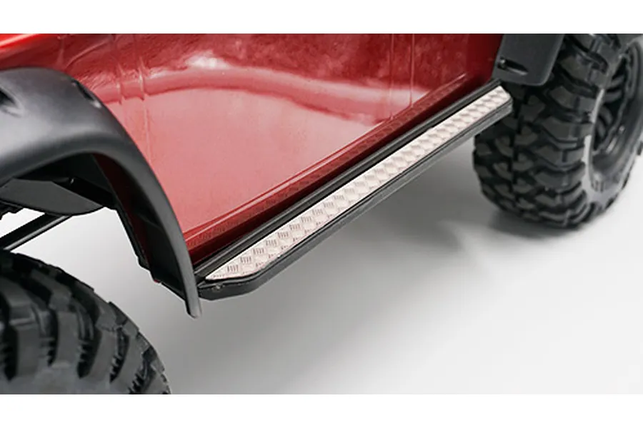 Yeah Racing TRX-4 Defender Stainless Steel Rock Rails Diamond Plate Set image 22990
