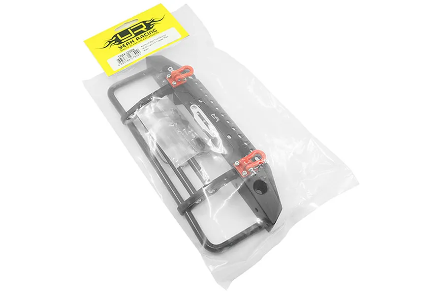 Yeah Racing Black Aluminium TRX-4 &amp;amp; SCX10 II Front Bumper w/ LED Lights image 23005