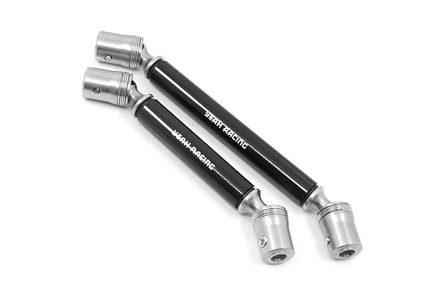Yeah Racing Black Stainless Steel &amp;amp; Aluminium TRX-4 Centre Front &amp;amp; Rear Drive Shaft Set 2Pc image 23015