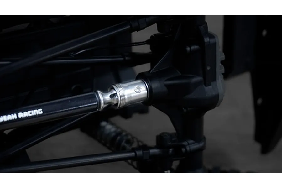 Yeah Racing Black Stainless Steel &amp;amp; Aluminium TRX-4 Centre Front &amp;amp; Rear Drive Shaft Set 2Pc image 23017