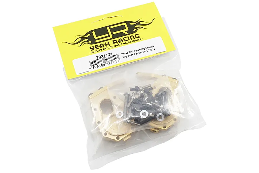 Yeah Racing TRX-4 High Mass Brass Front Portal Axle Steering Hub 2Pcs image 23034