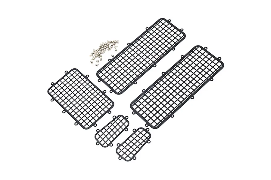 Yeah Racing TRX-4 Defender Black Window Guard Set image 23060