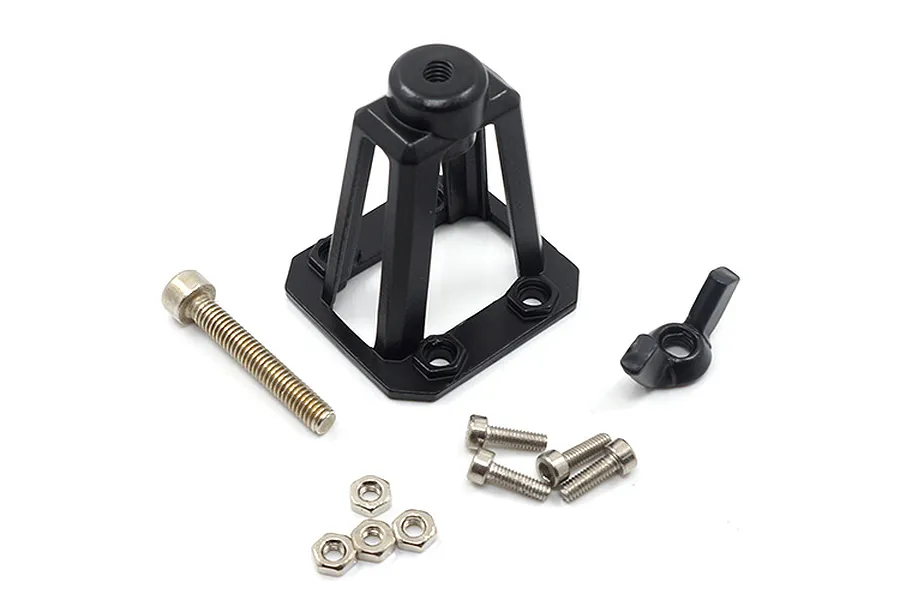 Yeah Racing 1/10 Black Steel Spare Tyre Mount image 23069