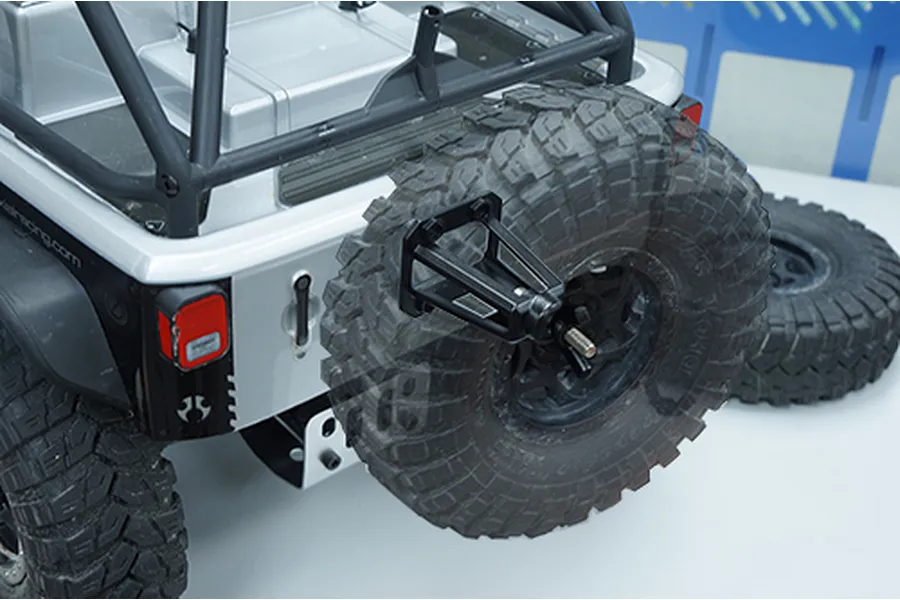 Yeah Racing 1/10 Black Steel Spare Tyre Mount image 23071
