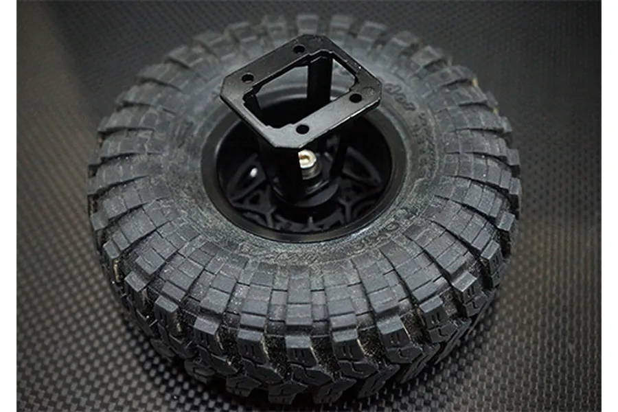 Yeah Racing 1/10 Black Steel Spare Tyre Mount image 23073