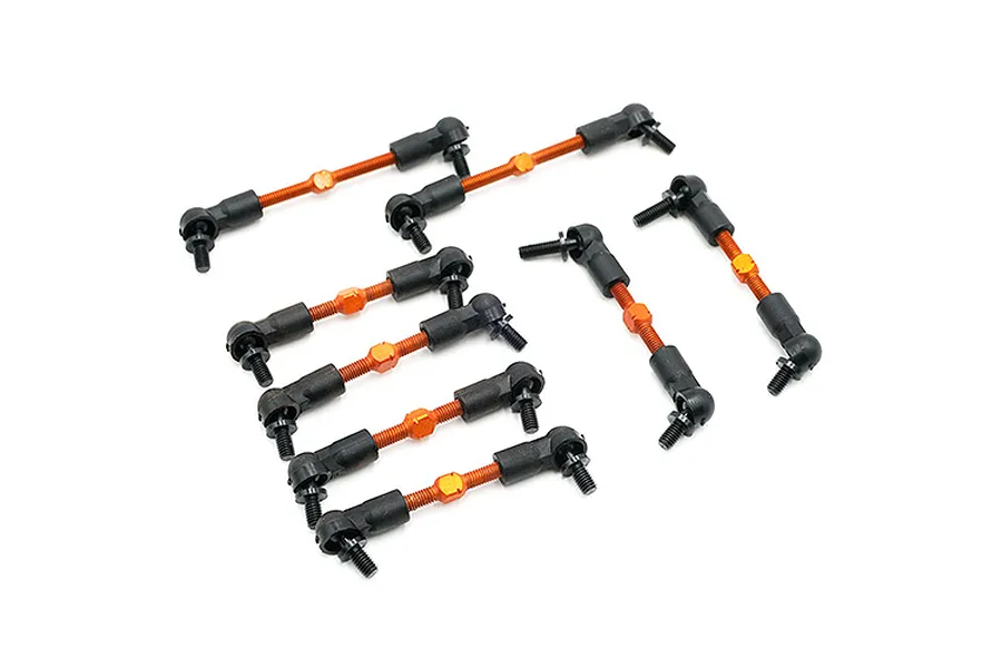 Yeah Racing HPI Sprint 2 Orange Aluminium Linkage Set image 23088