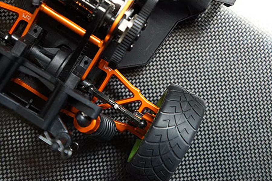 Yeah Racing HPI Sprint 2 Orange Aluminium Rear Lower Suspension Arms 2Pc image 23100