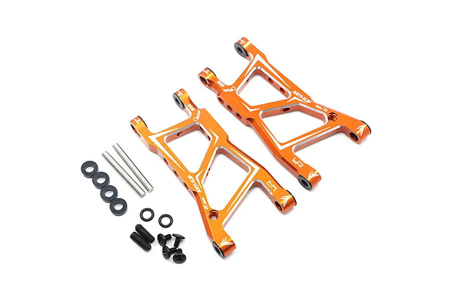 Yeah Racing HPI RS4 Sport 3 Orange Aluminium Rear Lower Suspension Arms 2Pc image 23106
