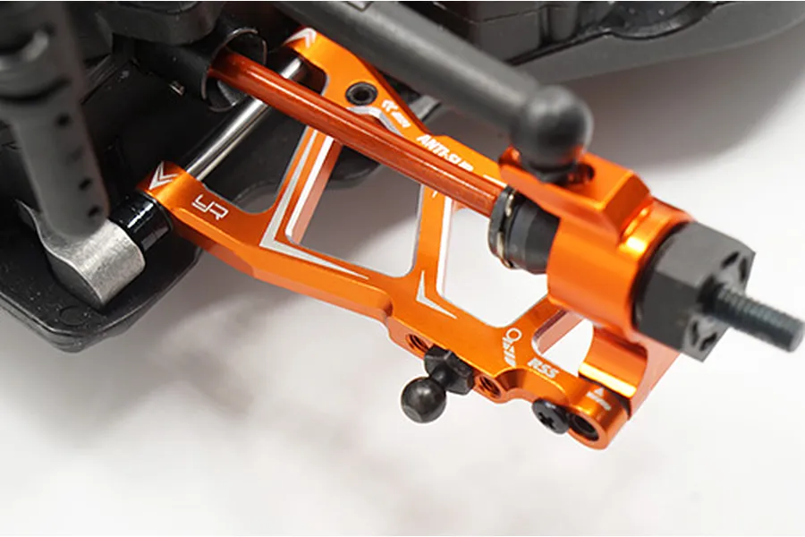 Yeah Racing HPI RS4 Sport 3 Orange Aluminium Rear Lower Suspension Arms 2Pc image 23107