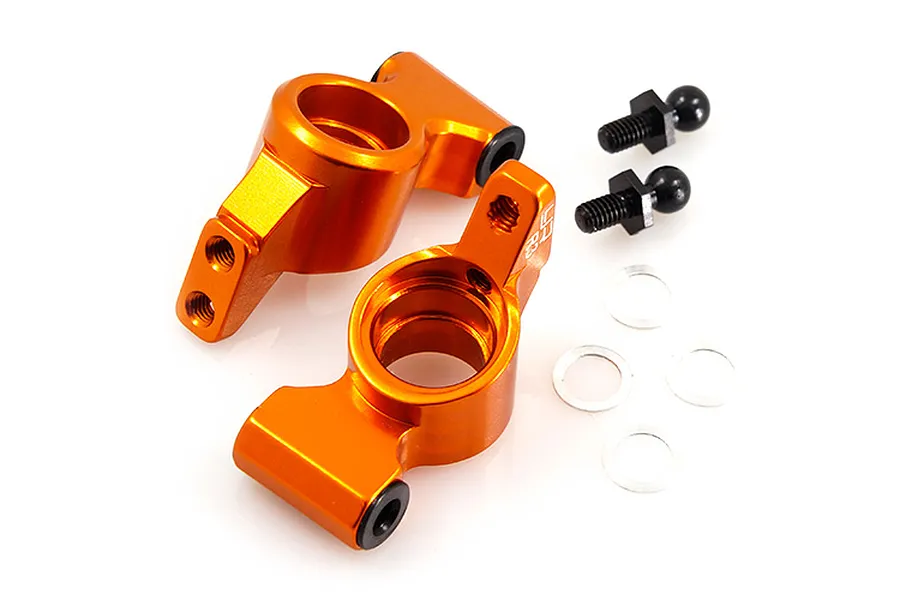 Yeah Racing HPI Sprint 2 Orange Aluminium Rear Hub 2Pc image 23122