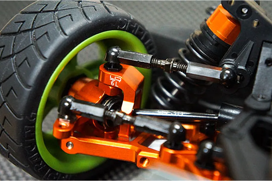 Yeah Racing HPI Sprint 2 Orange Aluminium Front Hub Carrier 2Pc image 23128
