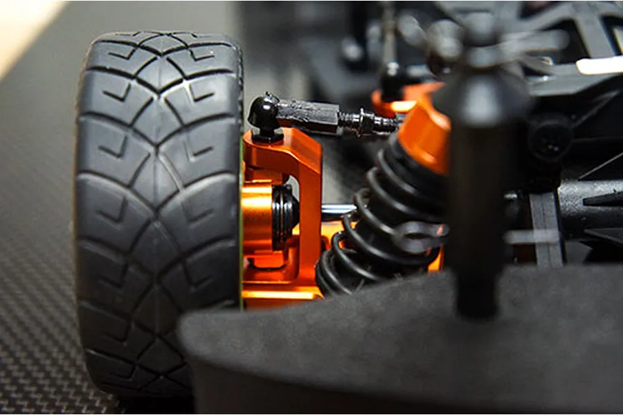 Yeah Racing HPI Sprint 2 Orange Aluminium Front Hub Carrier 2Pc image 23129