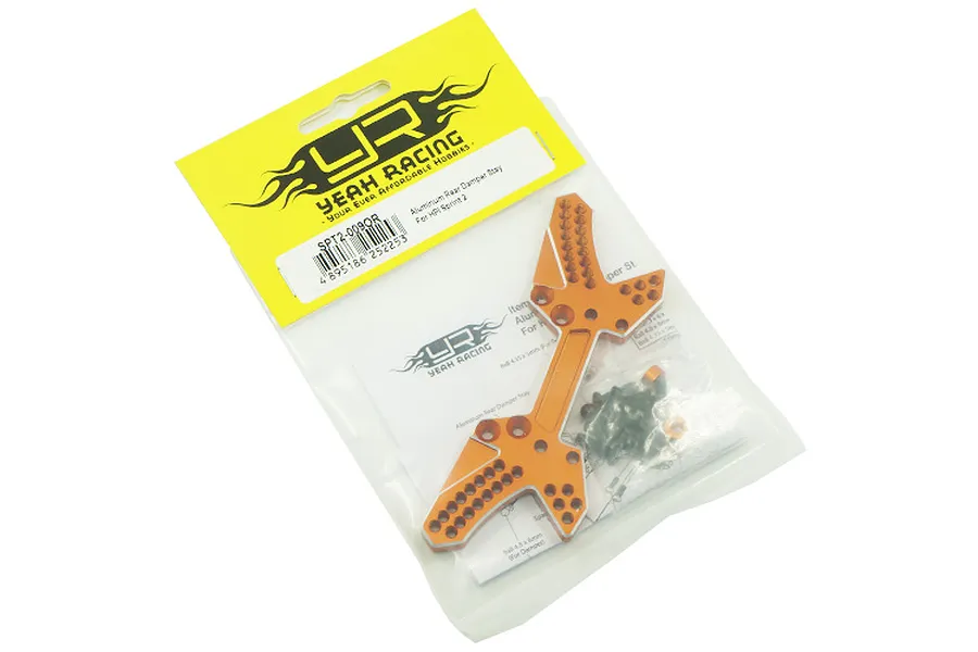 Yeah Racing HPI Sprint 2 Orange Aluminium Rear Shock Tower image 23147