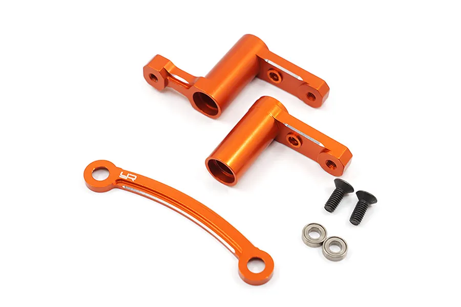 Yeah Racing HPI RS4 Sport 3 Orange Aluminium Ball Bearing Steering Set image 23162