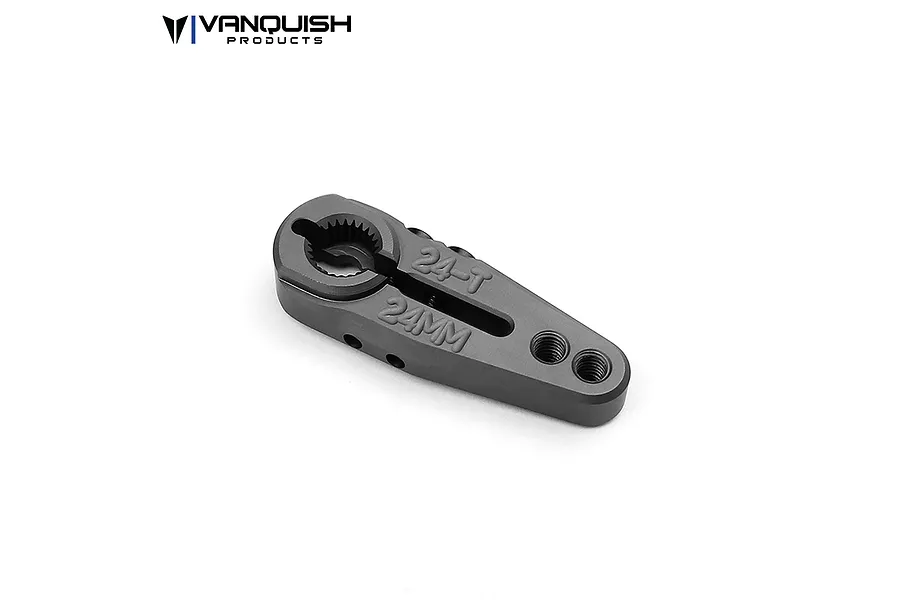 Vanquish Grey Aluminium 24T 24mm Servo Horn image 23222