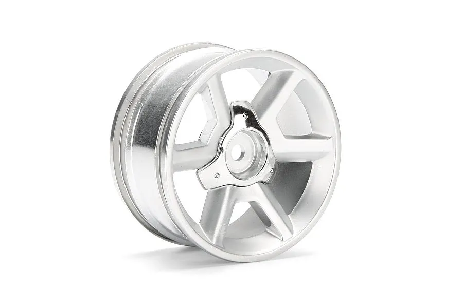 HPI 1.9&amp;quot; (6mm Off-Set) GT Silver Rims 2Pcs image 23381