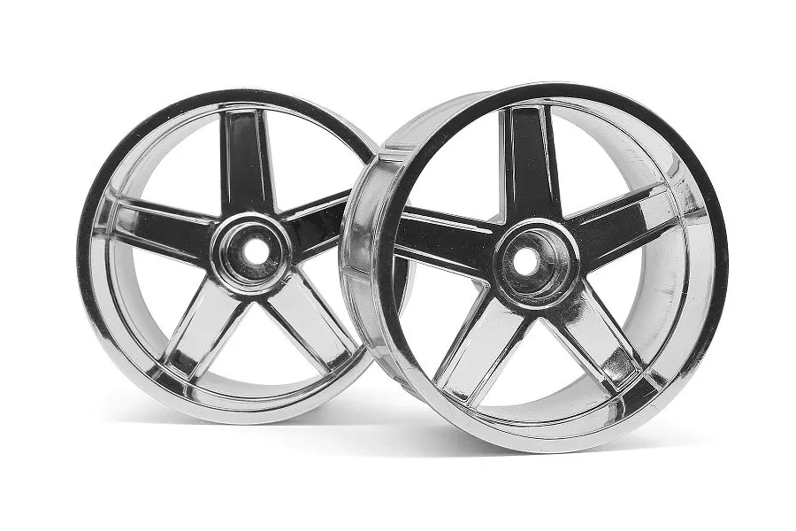 HPI 2.1&amp;quot; (6mm Off-Set) LP32 MF Type Chrome Rims 2Pcs image 23383