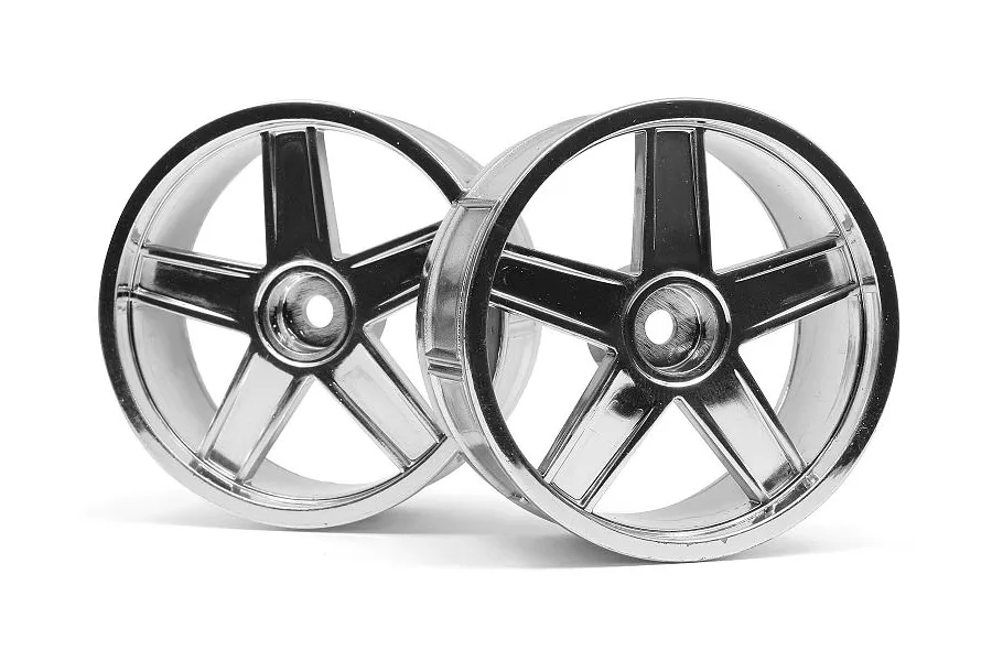 HPI 2.1&amp;quot; (3mm Off-Set) LP29 MF Type Chrome Rims 2Pcs image 23384