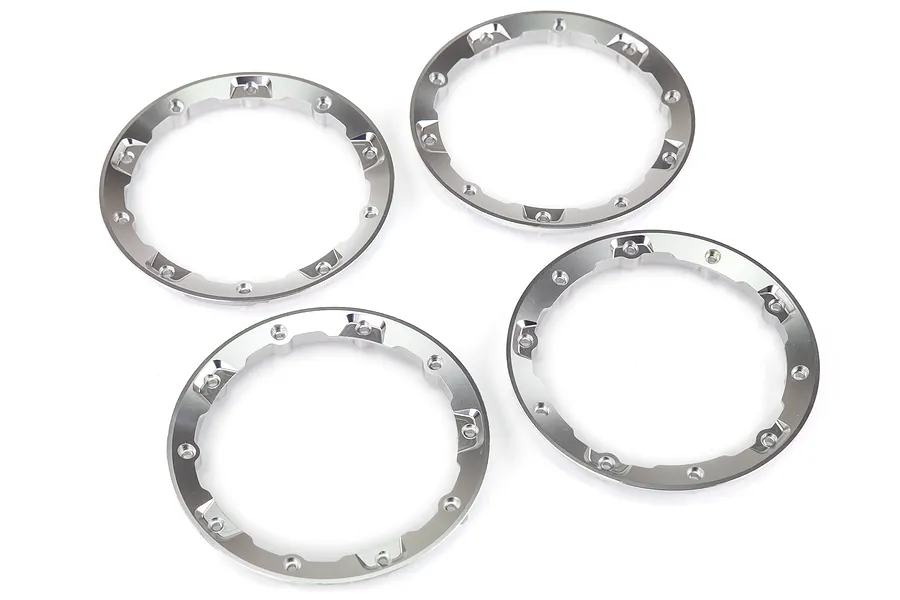 Area RC Silver Aluminium DBXL Beadlock Set image 23403