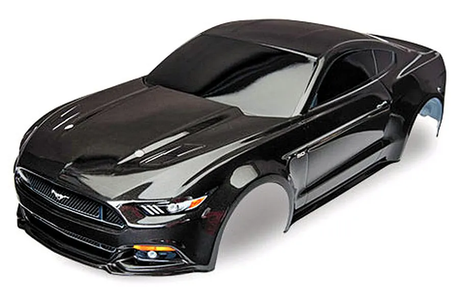 Traxxas 1/10 Black Ford Mustang Painted Body Shell image 23425
