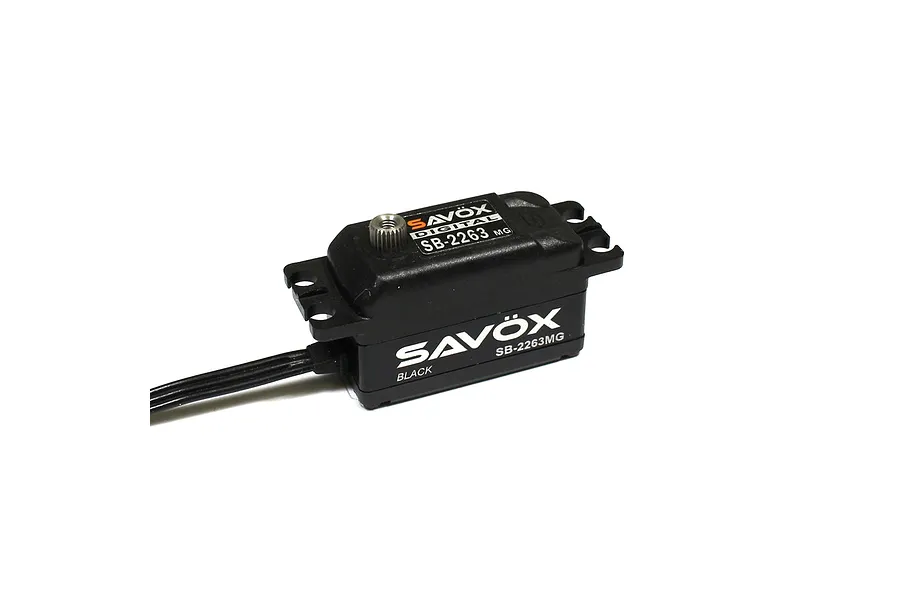 Savox Black Low Profile 10kg 6V Brushless Titanium Geared Servo image 23450