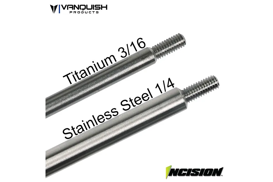 Vanquish 1/4&amp;quot; Stainless Steel TRX-4 Linkage Upgrade Set image 23467