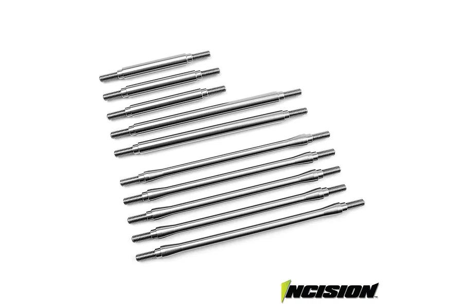 Vanquish 1/4&amp;quot; Stainless Steel TRX-4 312mm Wheelbase Linkage Upgrade Set image 23468