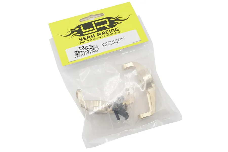 Yeah Racing TRX-4 High Mass Brass Left &amp;amp; Right Portal Drive Caster Blocks image 23524