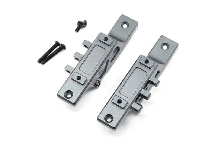 Yeah Racing Wraith Aluminium Grey Front &amp;amp; Rear Link Mounts image 23537
