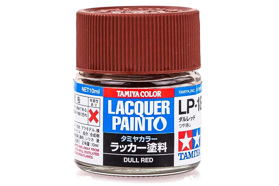 Tamiya LP-18 Dull Red Lacquer Paint 10ml image 23593