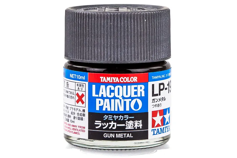 Tamiya LP-19 Gunmetal Lacquer Paint 10ml image 23594