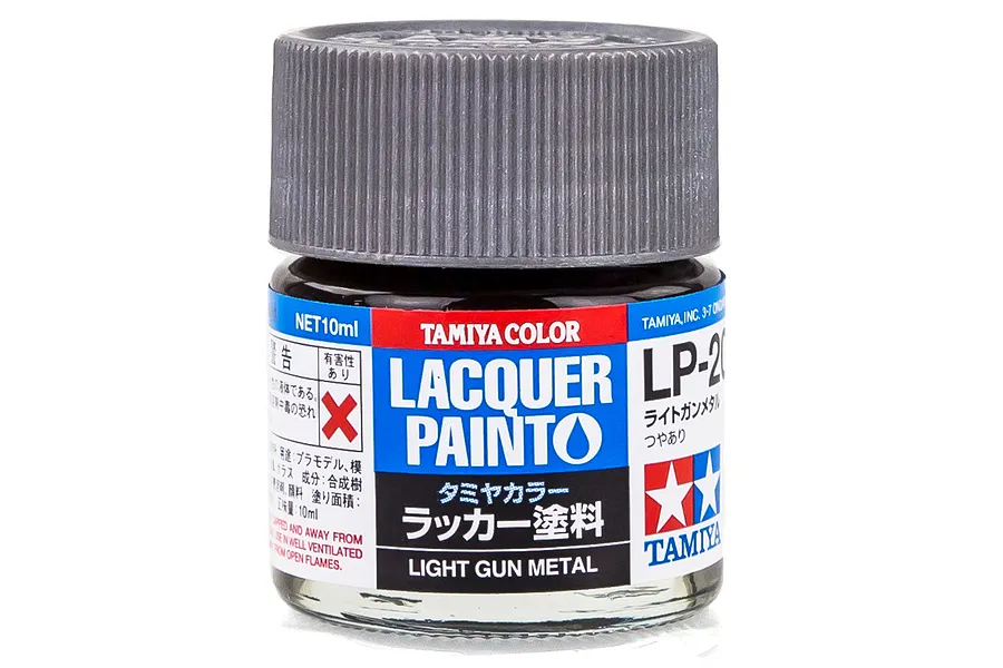 Tamiya LP-20 Light Gunmetal Lacquer Paint 10ml image 23595