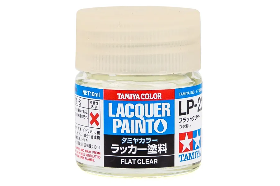Tamiya LP-23 Flat Clear Lacquer Paint 10ml image 23596