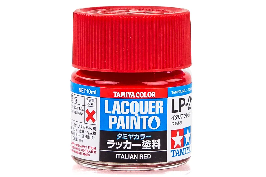Tamiya LP-21 Italian Red Lacquer Paint 10ml image 23597