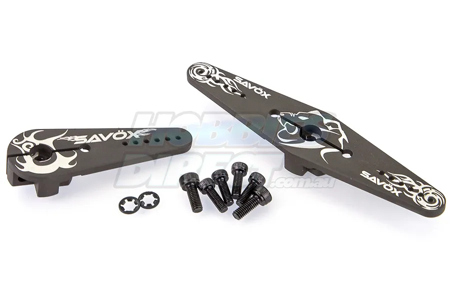 Savox Aluminium 25T Single &amp;amp; Double Arm Servo Horn 2Pcs image 23610