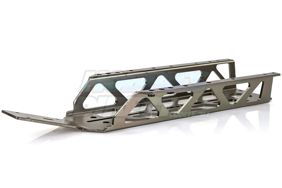 Rovan Gunmetal Aluminium CNC Dragon Bone Lightened Main Chassis image 23675