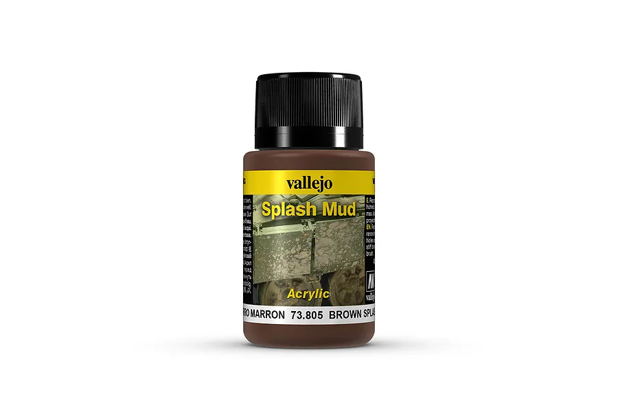 Vallejo Brown Splash Mud Weathering Effects Paint 40ml image 23808