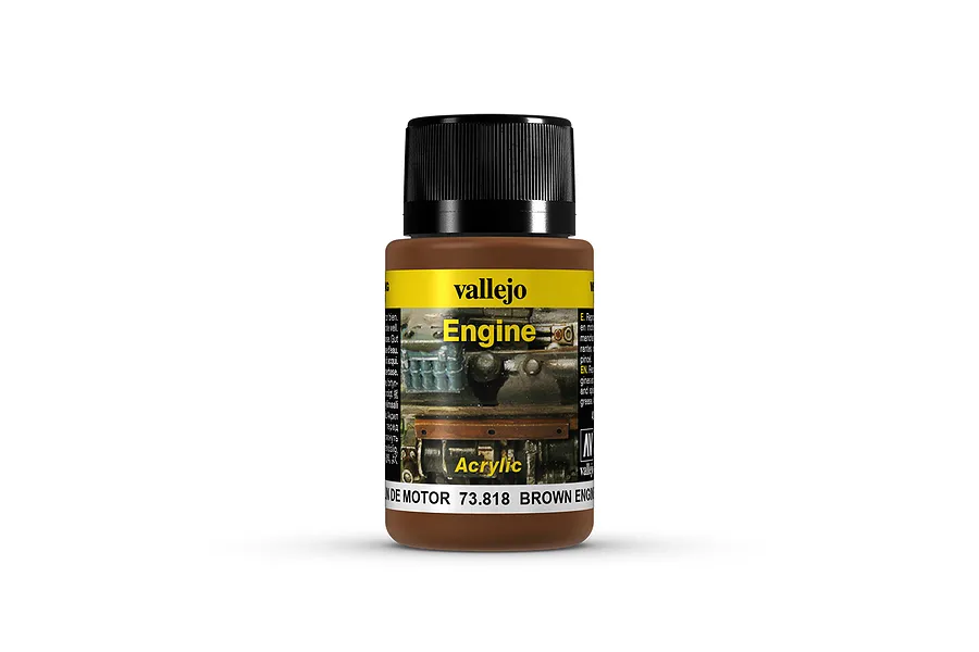 Vallejo Engine Brown Soot Weathering Effects Paint 40ml image 23829