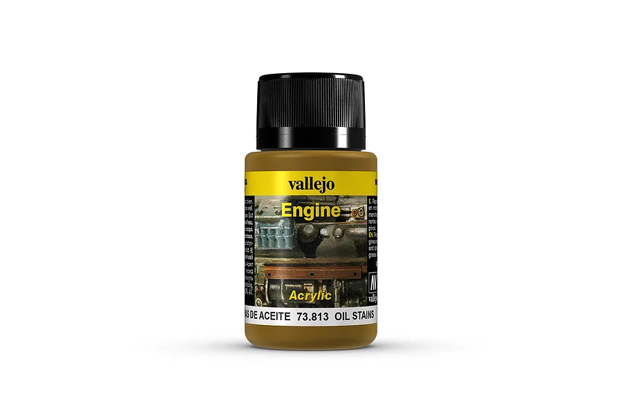 Vallejo Engine Oil Stain Weathering Effects Paint 40ml image 23830