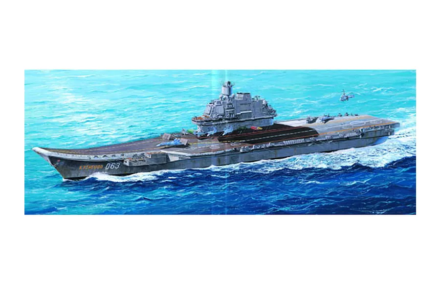Trumpeter 1/350 USSR Admiral Kuznetsov Aircraft Carrier Plastic Model Kit image 23877