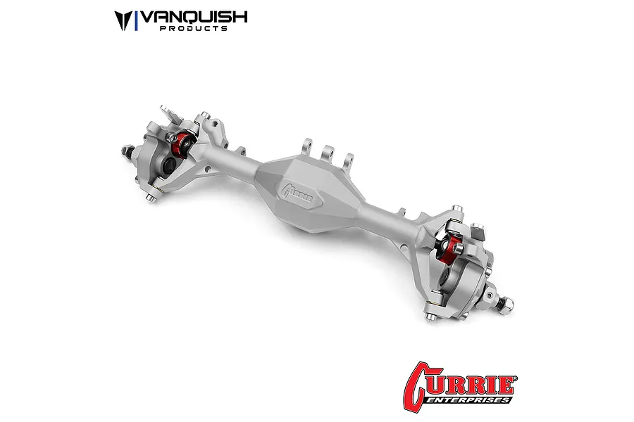 Vanquish Silver Aluminium SCX10 II Front Solid Currie F9 Portal Axle Differential/Axle Housing image 23937
