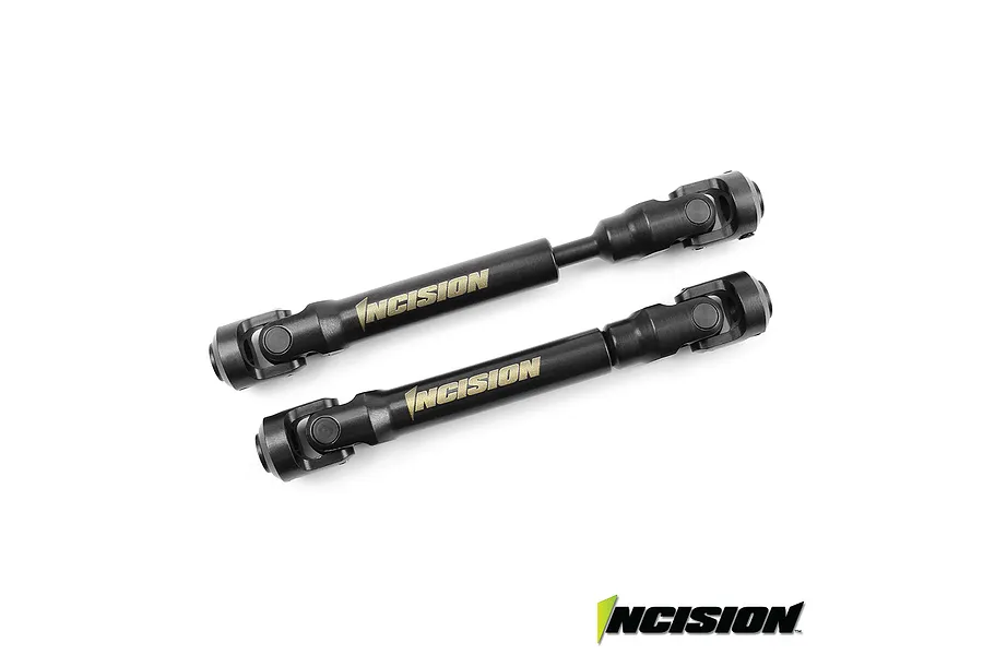 Vanquish SCX10 II (12.3&amp;quot; Wheelbase) Splined Center CVD Steel Drive Shafts 2Pcs image 23940