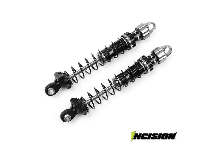 Vanquish Black &amp;amp; Silver Aluminium 90mm Shocks 2Pcs image 23944