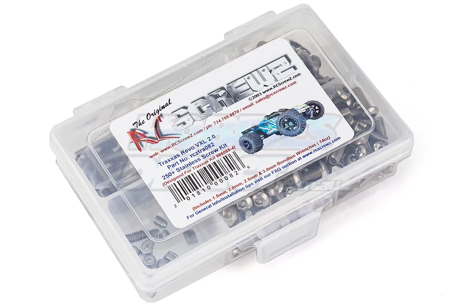 RC Screwz Traxxas E-Revo VXL 2.0 Complete Stainless Screw Kit image 23960