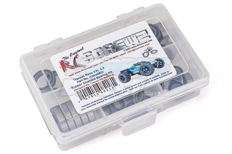 RC Screwz Complete Rubber Shielded Bearing Kit for Traxxas E-Revo VXL 2.0 image 23961
